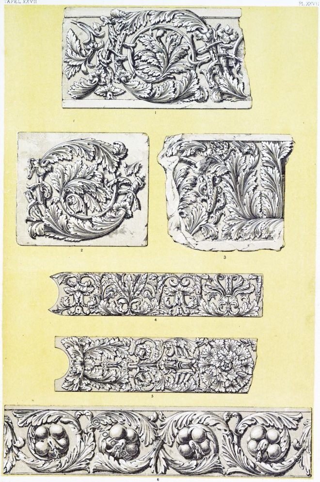 The Roman Ornament. Corinthian and Composite Capitals. The Acanthus.