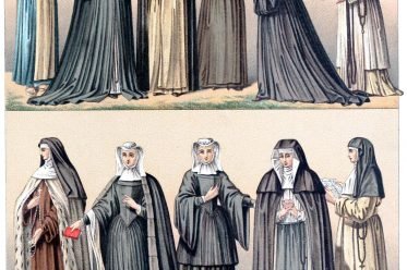 Habit, nuns, Religious Orders, costume, Auguste Racinet