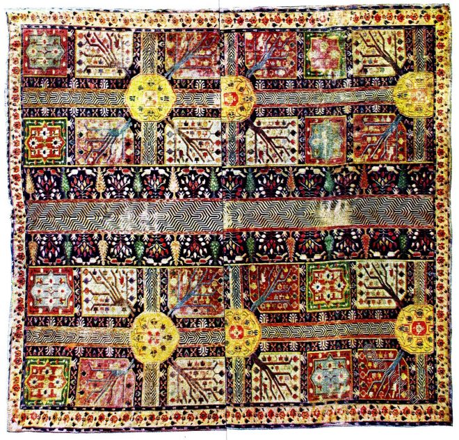 Persian, Royal, Garden, Carpet, Art, Ancient,