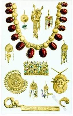 Etruscan, jewelry, Bijoux, Étrusques,