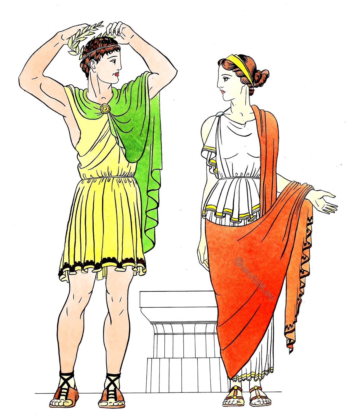Greek doric. Costumes during the so-called Golden Age of Greece.