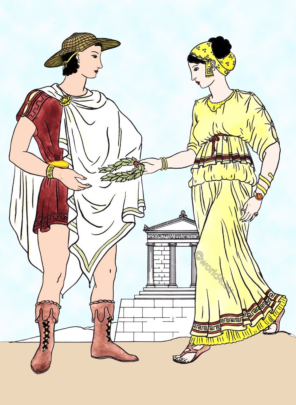 How Greek women dressed. The female dress of the classical period.