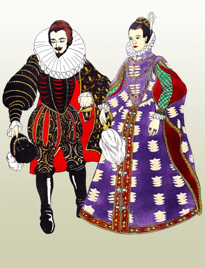 Elizabethan, farthingale, fashion, England, Renaissance, costumes, dress,