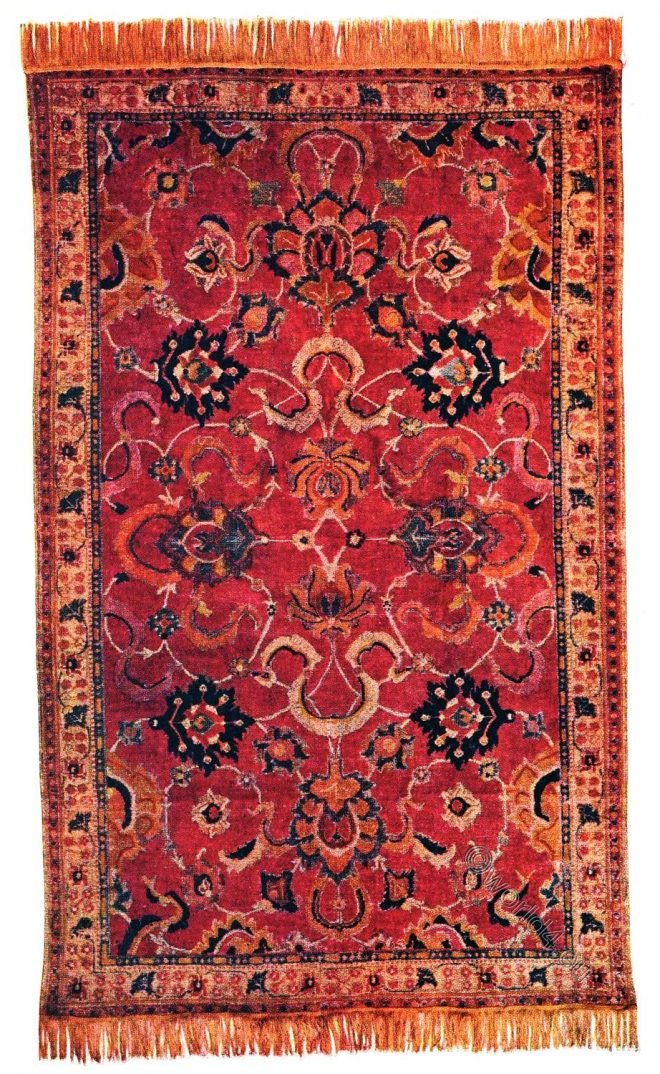 India, 17th century, Rug, Carpet, Indo-Persian, Ballard Collection,