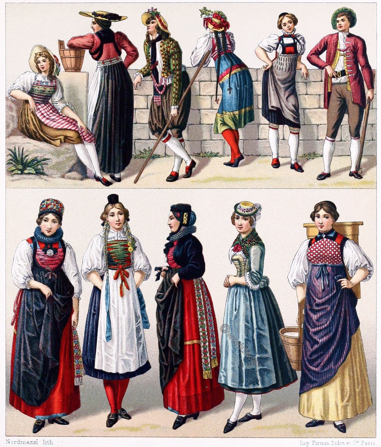 Switzerland Folk Dresses