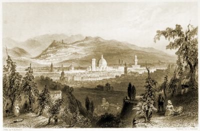 Florence, Fiesole, Italy, landscape,