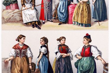 Female, costumes, Switzerland, Swiss, traditional, dress,
