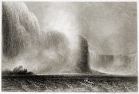 Niagara Falls from the Ferry, 1840.