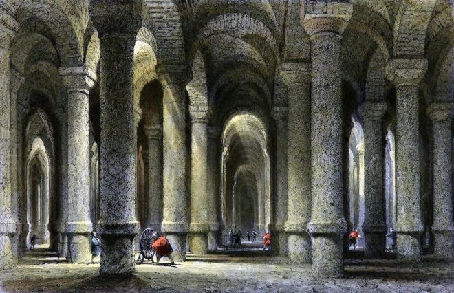 Bin-bir-derek, Cistern, Istanbul, Constantinople, Byzanz, Architecture,