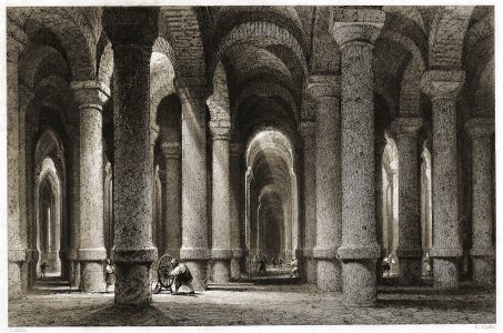 The Cistern of Binbirdirek called the Thousand and One Pillars.
