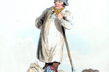 The usual dress of the farmers’ servants in the southern parts of England.