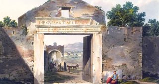Entrance, Athen, Gate, walls, Ancient, Architecture, Edward Dodwell,