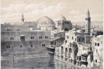The Pool of Hezekiah, and the Domes of the Church of the Resurrection. The Pool of Hezekiah, and the Domes of the Church of the Resurrection.