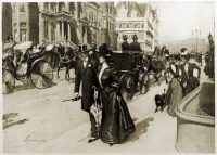 Scene at Fifth Avenue, New York by William Thomas Smedley.