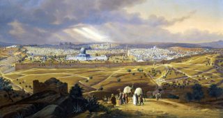 Jerusalem, Mount, Olives, Hubert Sattler, Holy Land,