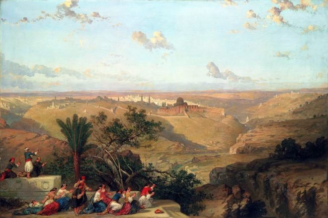 conquests, Jerusalem, cityscapes, Roberts, David, Palestine, Israel, Holy Land,