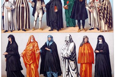 Habit, costume, Orders, monks, nuns, Historical, religious, costumes, Orient, Auguste Racinet