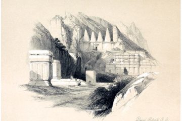 David Roberts, Necropolis, Petra, Jordan, Holy Land,
