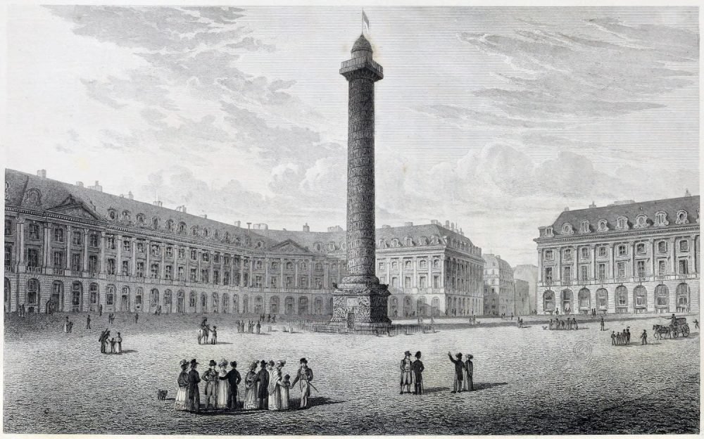 Paris. The Place Vendôme And The Column Vendôme