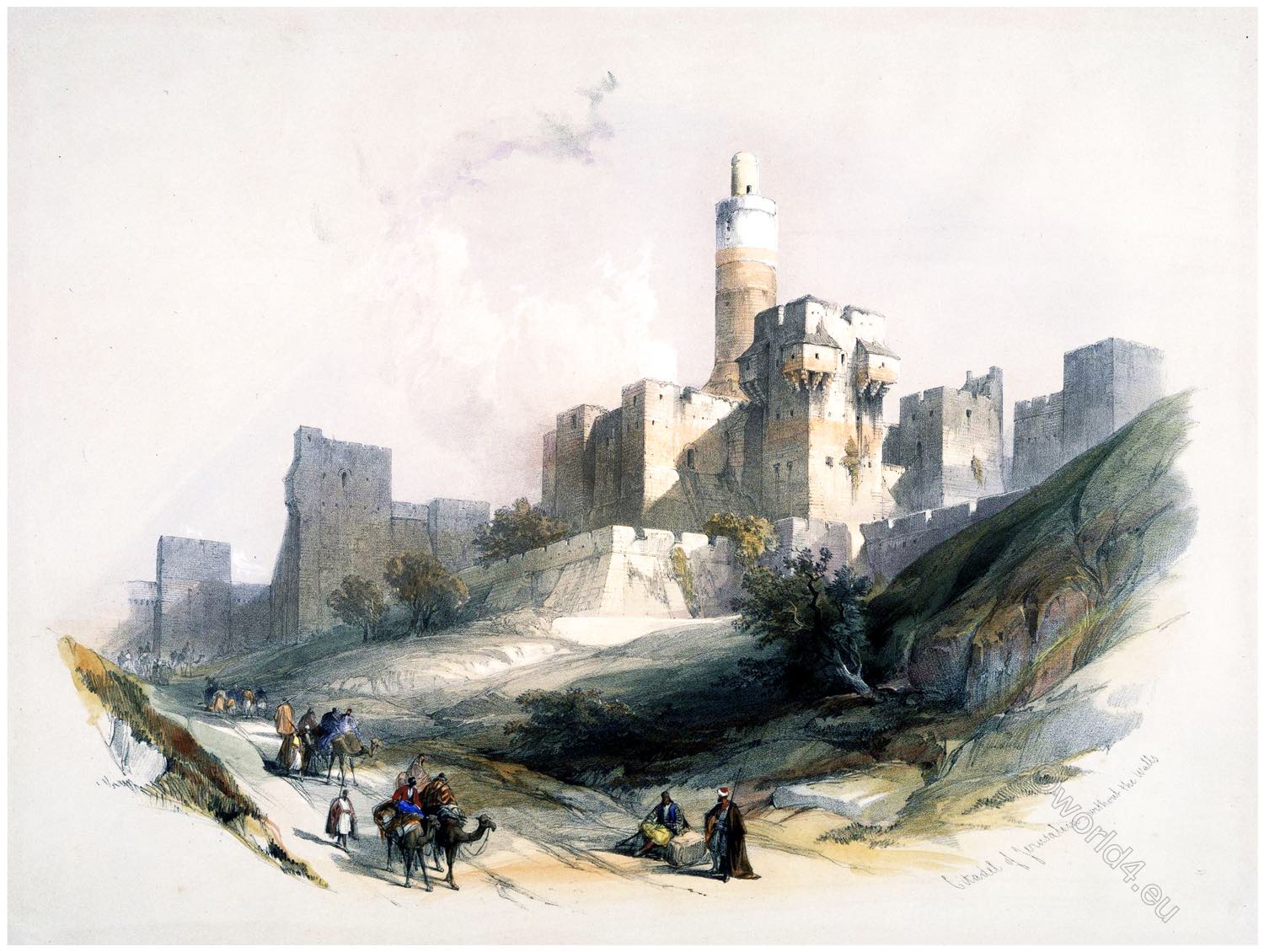 The Citadel of Jerusalem and the Tower of David.