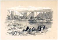 The immersion of the pilgrims in the Jordan River