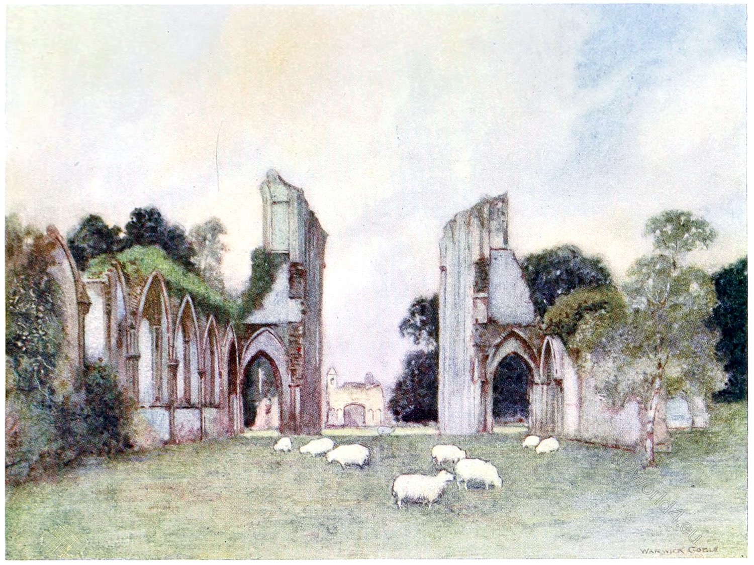 Glastonbury, Abbey, Remains, Great Tower, England