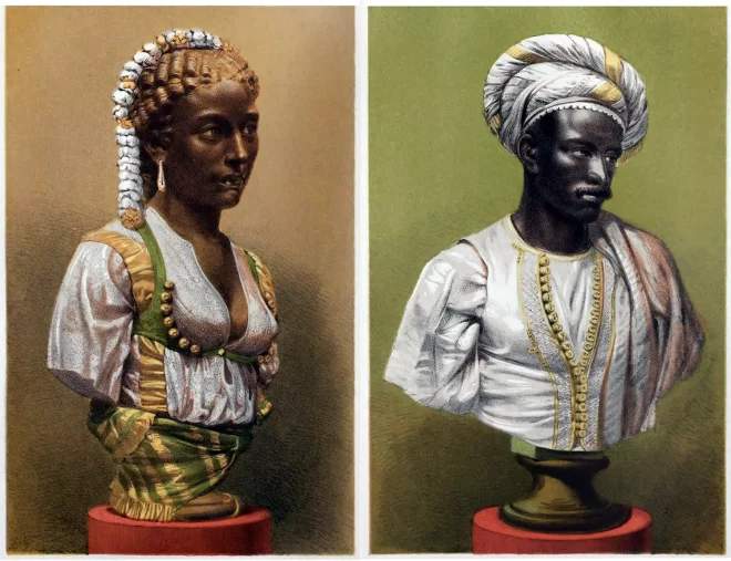 Bust, black, African, woman, Charles Cordier