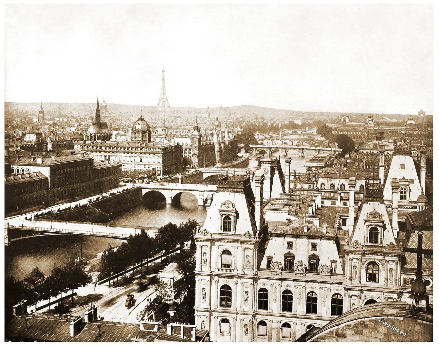 Paris Church Of Montmartre 19c 