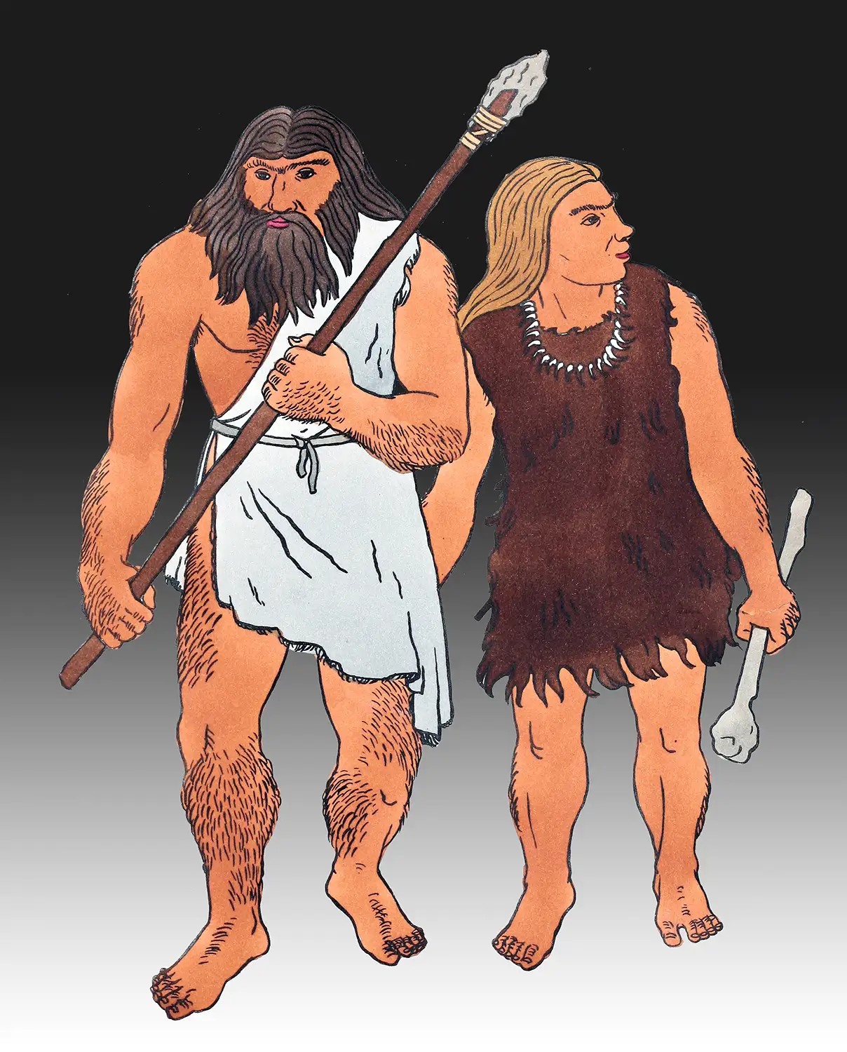Cro-Magnon, Pre Historic man, clothing, dress