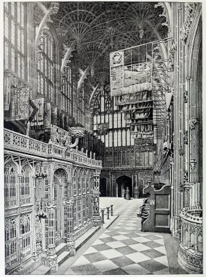 Westminster, Abbey, Henry, VII's Chapel, Newcombe,
