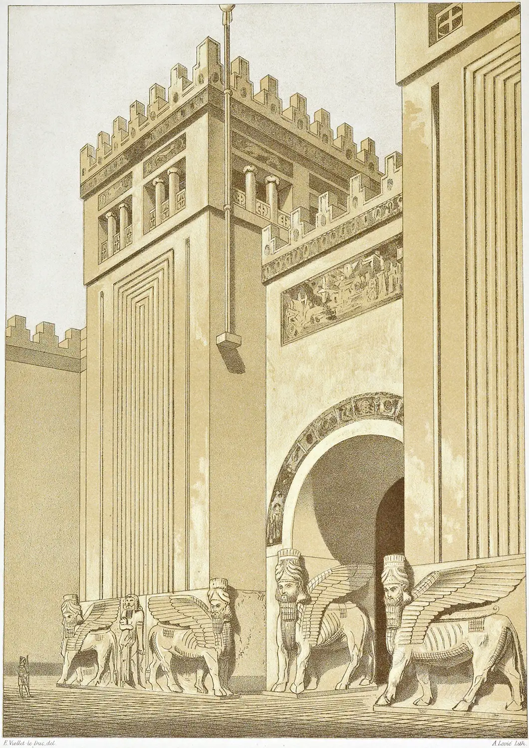 Khorsabad, Palace, South-East Gate, Assyria, Empire,
