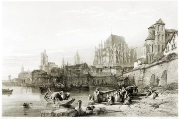 Cologne, on the Rhine, Germany 19th c..