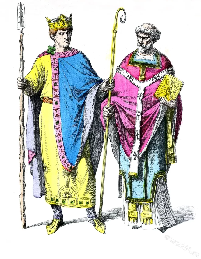 Frankish, King, Emperor, Henry II, costume, middle ages,
