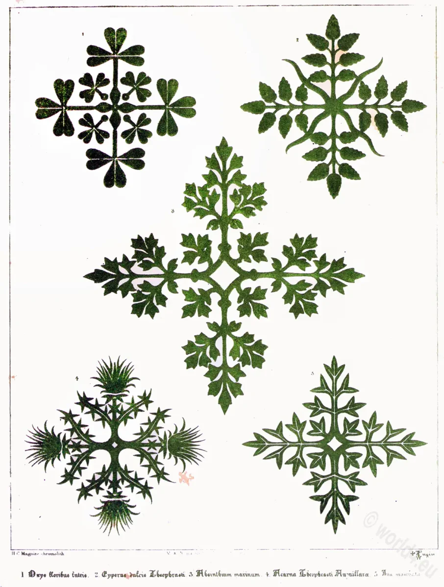 Floriated, Ornament, Augustus Pugin, Gothic, decoration