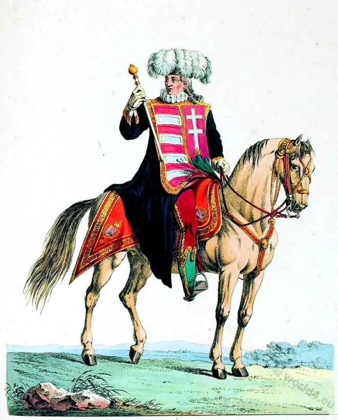 royal, Hungarian, heraldic, coat, arms, costume, history,